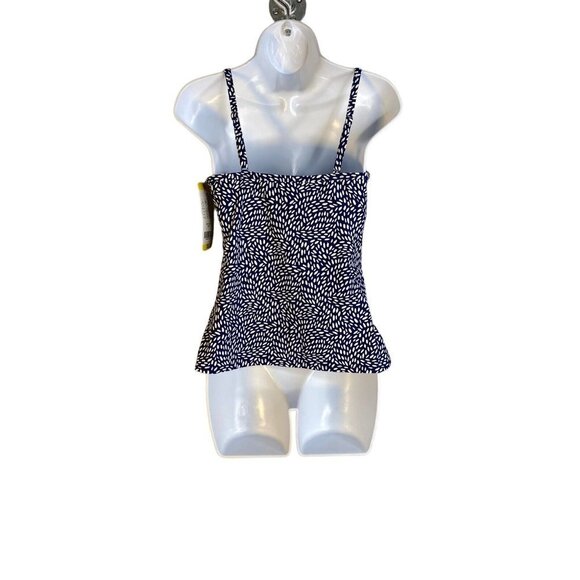 Christina Womens Take It or Leaf It Printed Underwire Tankini Top Size Small - Picture 5 of 8